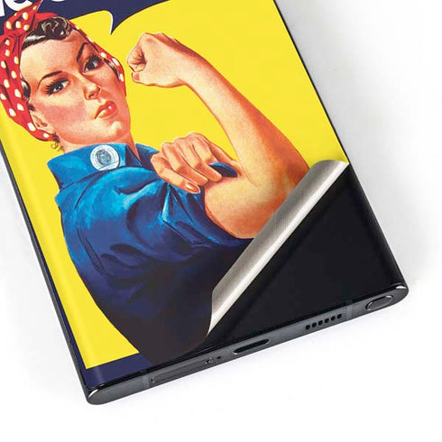 Rosie The Riveter Vintage War Poster Galaxy Skins